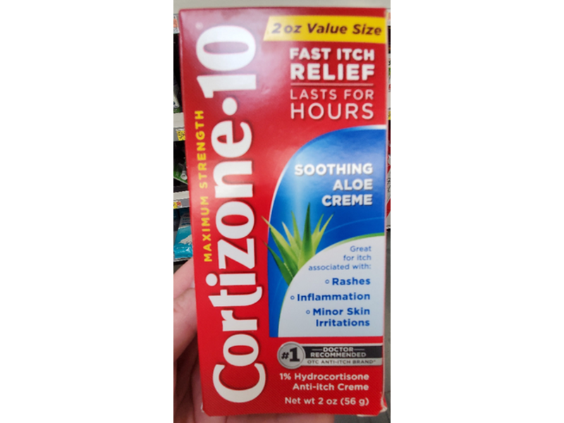 Cortizone 10 Fast Itch Relief, Aloe, 2 oz/56 g