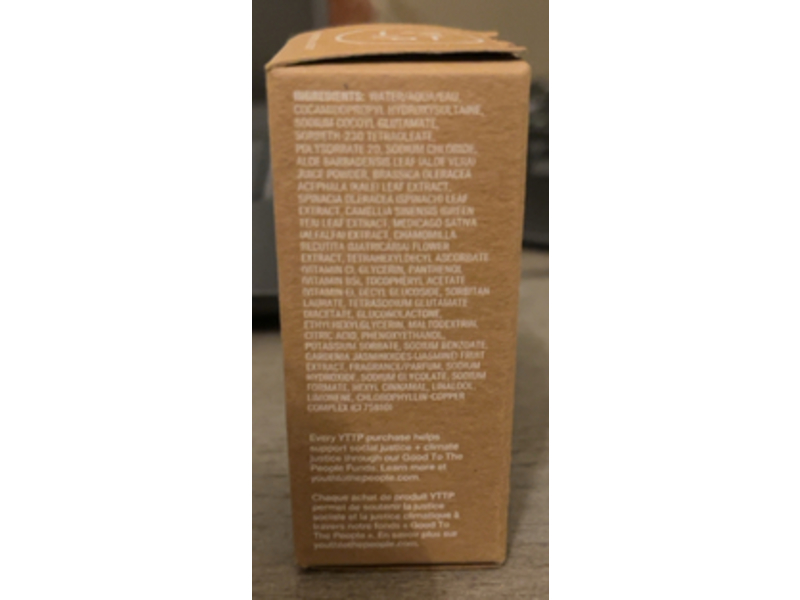 Youth To The People Superfood Cleanser Face Wash, Kale + Green Tea Spinach Vitamins, 0.5 fl oz/15 mL