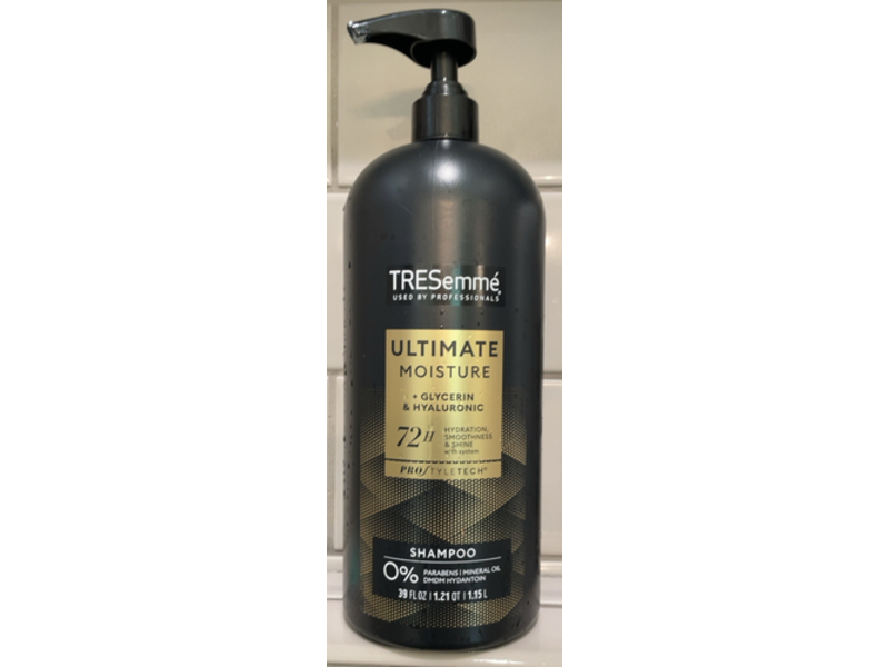 TRESemme Ultimate Moisture Shampoo, Glycerin & Hyaluronic, 39 fl oz/1.15 L