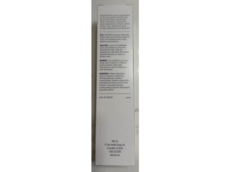 EltaMD Enzyme Hydro Post Procedure Gel, Enzymes& Hyaluronic Acid, 3 oz/85 g