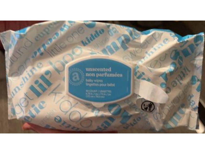 Amazon Elements Baby Wipes, Unscented, 80 Count