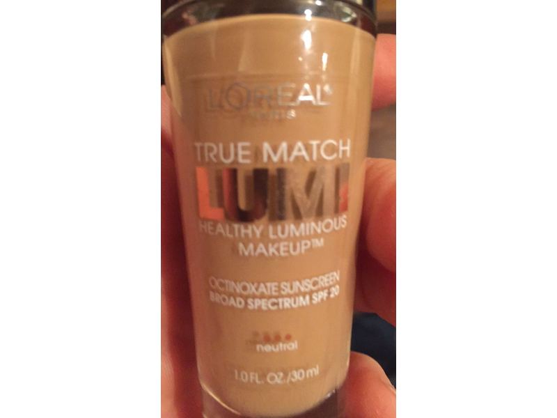 L'Oréal Paris True Match Lumi Healthy Luminous Makeup, N4 Buff Beige, 1 fl. oz.