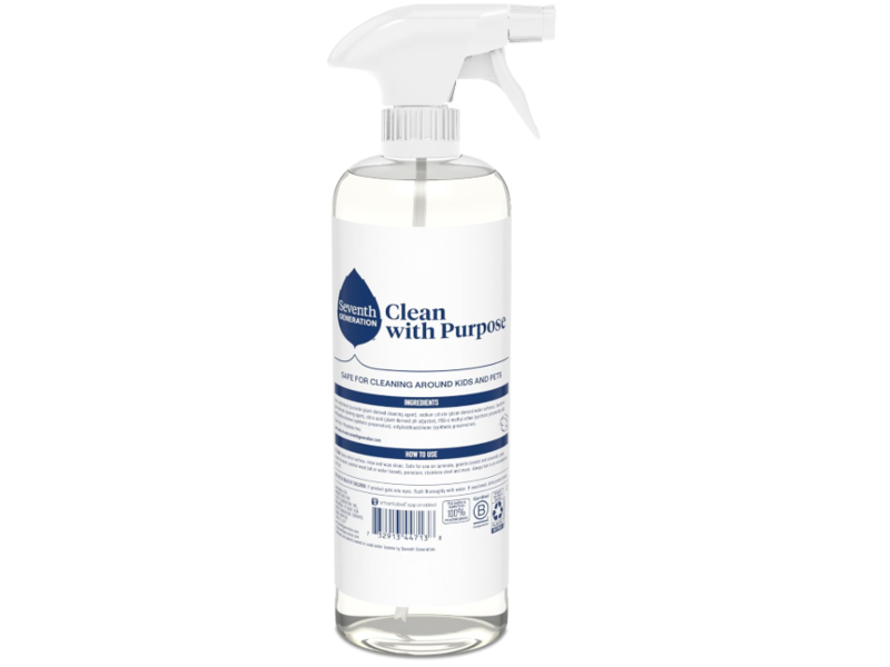 Seventh Generation All Purpose Cleaner, Free & Clear, 23 fl oz /680 mL, Pack Of 4