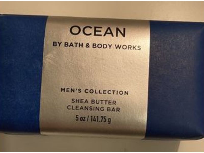 Bath & Body Works Men's Collection Shea Butter Cleansing Bar, Ocean, 5 oz/141.75 g