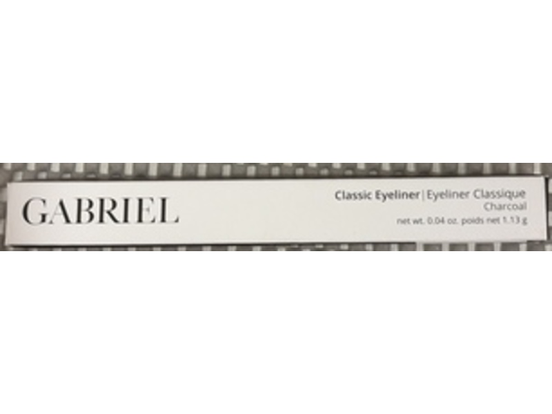 Gabriel Cosmetics Classic Eyeliner, Charcoal, 0.04 oz/1.13 g