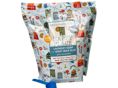 Beekman 1802 Happy Place Laundry Soap, Unscented, 225 Loads, 113 oz/3.20 kg