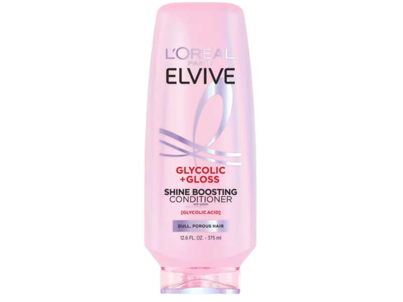 L'Oreal Paris Elvive Shine Boosting Conditioner, Glycolic + Gloss, 12.6 fl oz/375 mL