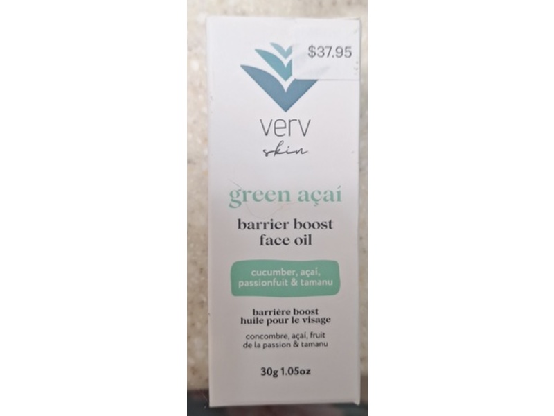 Verv Skin Green Acai Barrier Boost Face Oil, 1.05 oz/30 g