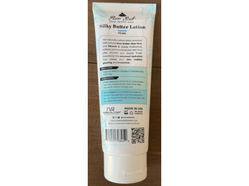 Bare Soak SIlky Butter Lotion, Pearl, 3.4 fl oz/100 mL