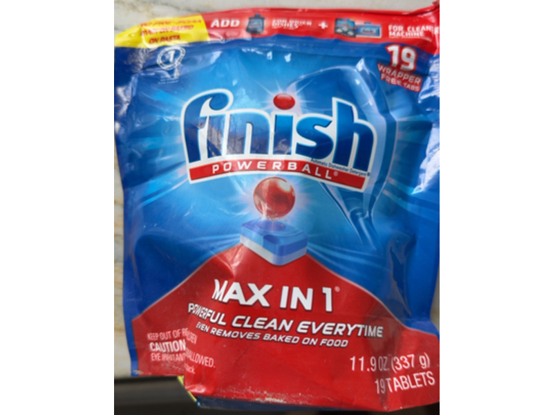 Finish Max In 1 Powerball, 11.9 oz/337 g, 19 Count