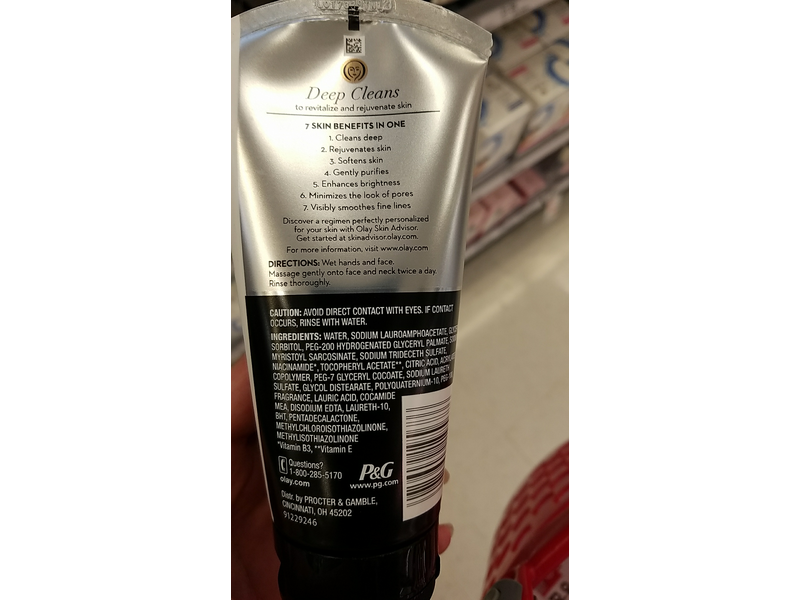 Olay Total Effects Revitalizing Foaming Face Cleanser, 5.0 oz
