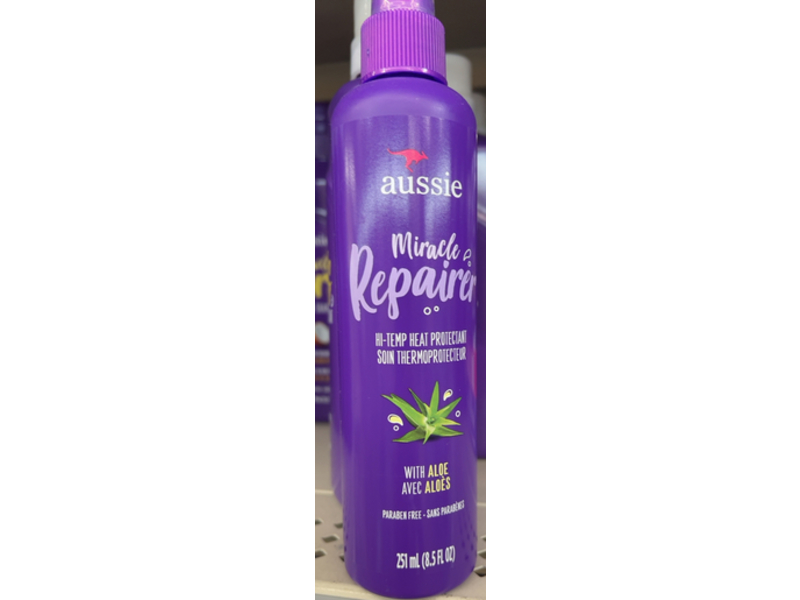 Aussie Miracle Repairer Hi Temp Heat Protectant, Aloe, 8.5 fl oz/251 mL