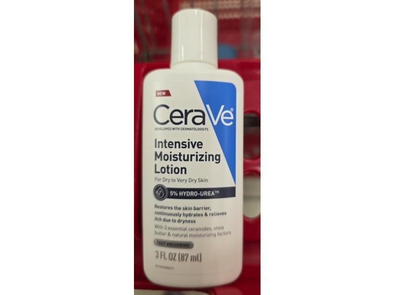 CeraVe Intensive Moisturizing Lotion, 5% Hydro-Urea, 3 fl oz/87 mL