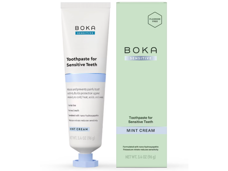 Boka Sensitive Toothpaste, Mint Cream, 3.4 oz/96 g