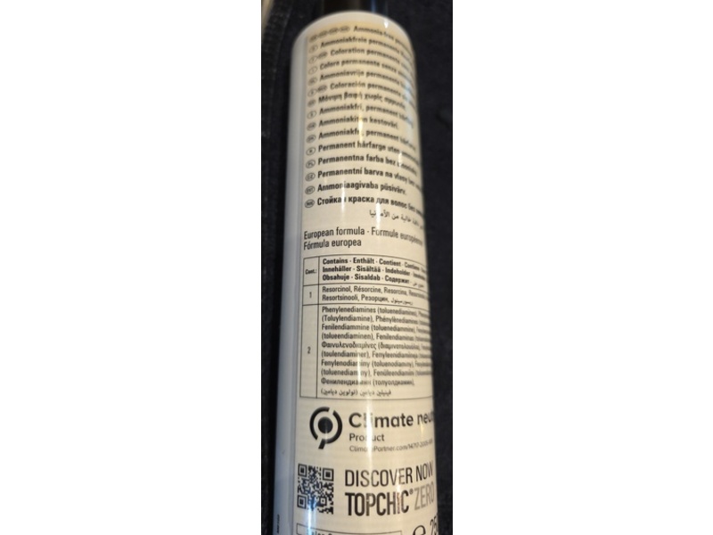 Goldwell Topchic Zero Ammonia Free Permanent Hair Color, 8NN, 8.6 oz/250 g