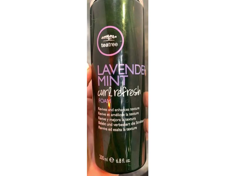 Paul Mitchell Tea Tree Curl Refresh Foam, Lavender Mint, 6.8 fl oz/200 mL