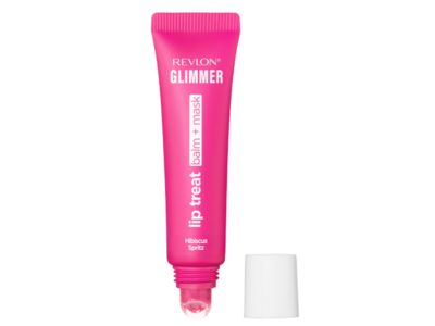Revlon Glimmer Lip Treat Balm + Mask, Hibiscus Spritz, 0.4 fl oz/2.4 g