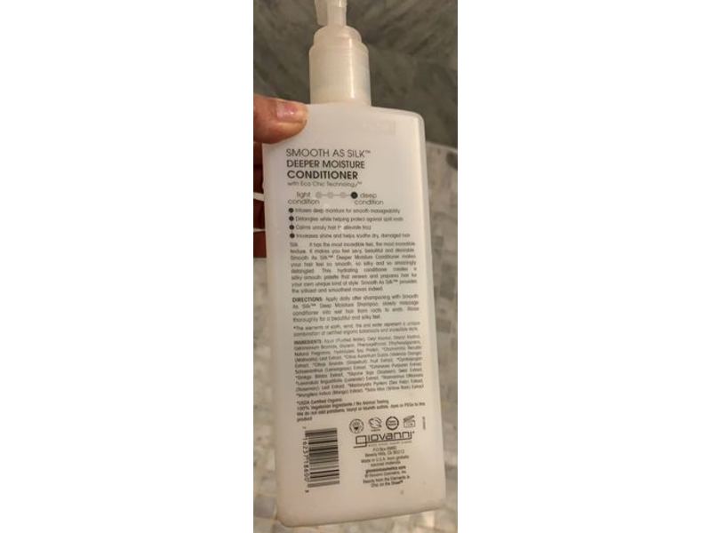 Giovanni Smooth As Silk Conditioner, Deeper Moisture, 24 fl oz/710 mL