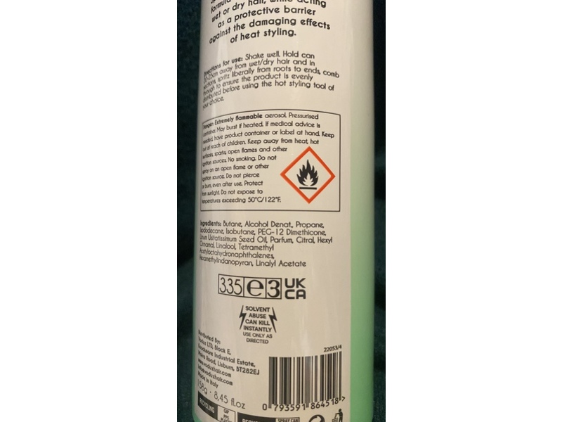 Voduz Defender Heat Protection Spray, 250 mL