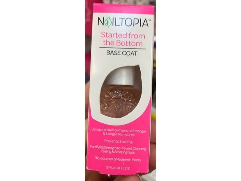 Nailtopia Base Coat, Started From The Bottom, 0.41 fl oz/12 mL
