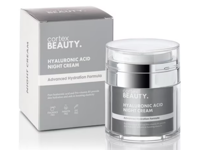 Cortex Beauty Night Cream, Hyaluronic Acid, 1.69 fl oz/50 mL