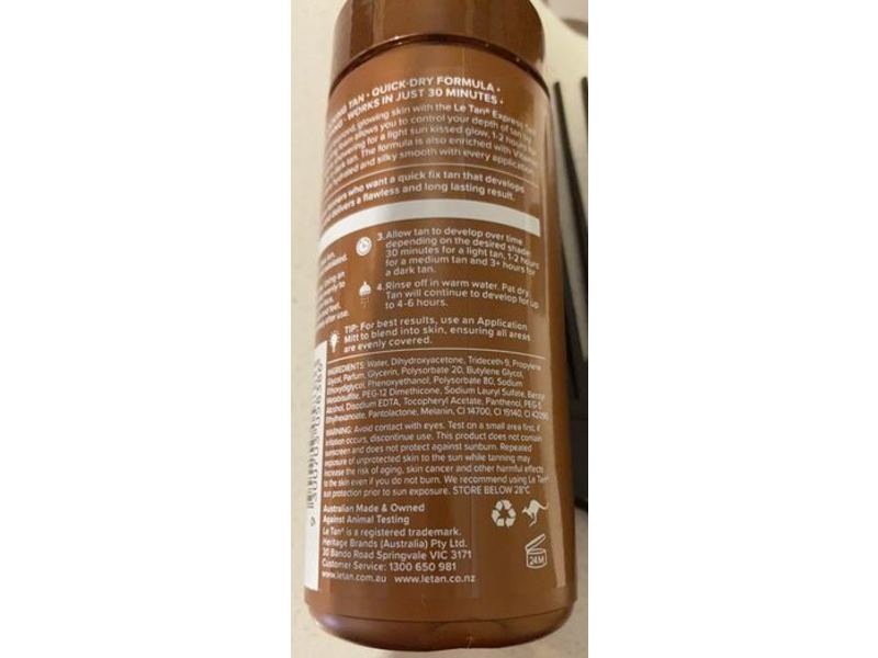 Le Tan Express Tan Self Tanning Foam, 110 mL