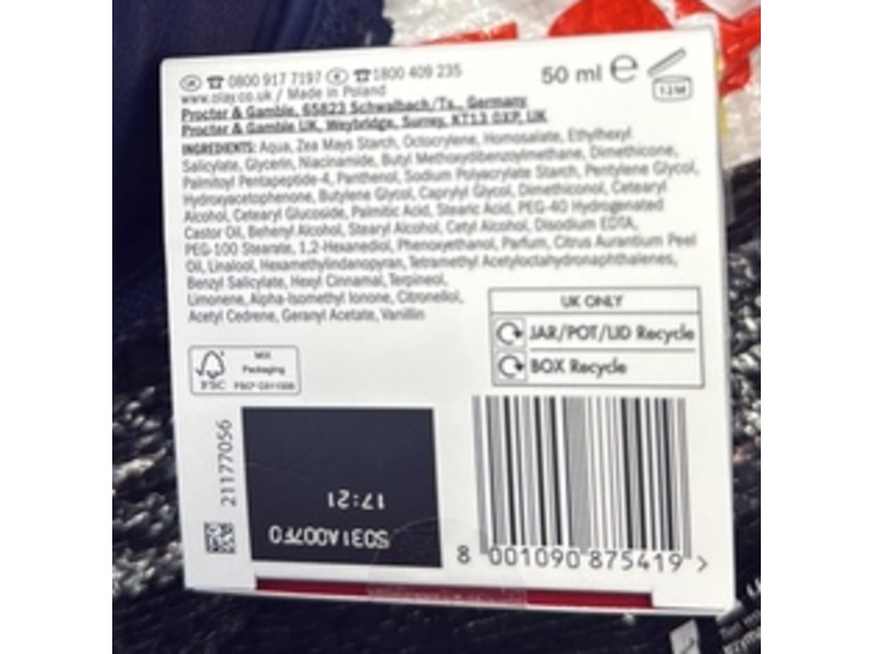 Olay Regenerist Whip Light Matte Day Cream, SPF 30, 50 mL