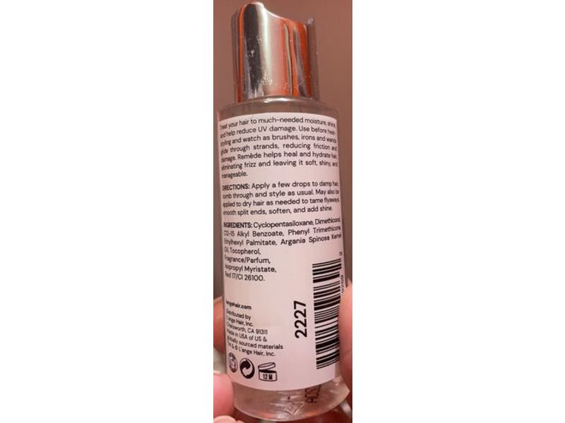 Lange Hair Remede Shine Enhancing Argan Oil, 2 fl oz / 60 ml