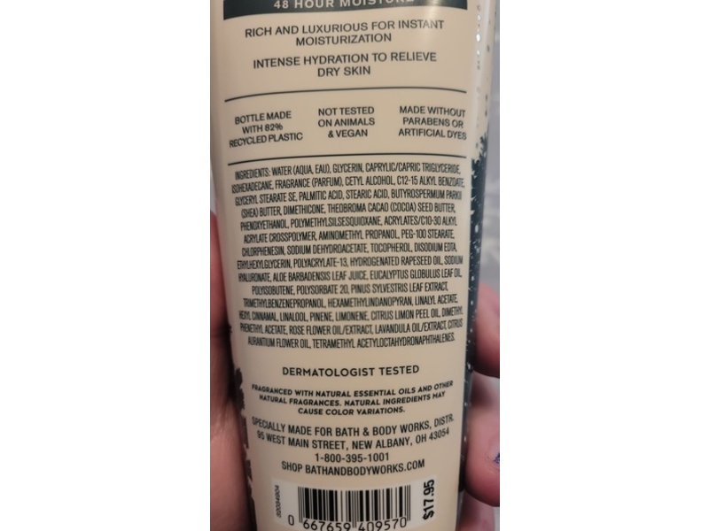 Bath & Body Works Eucalyptus + Pine Ultimate Hydration Body Cream, Shea Butter + Hyaluronic Acid, 8 oz/226 g