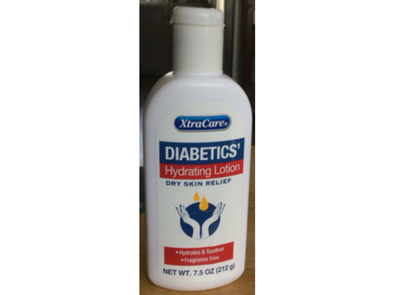 XtraCare Diabetics Hydrating Lotion Dry Skin Relief, 7.5 oz/212 g