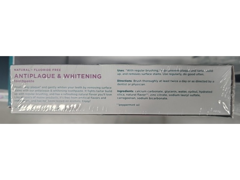 Tom's Of Maine Antiplaque & Whitening Toothpaste, Peppermint, 4.5 oz/127 g, Pack Of 4