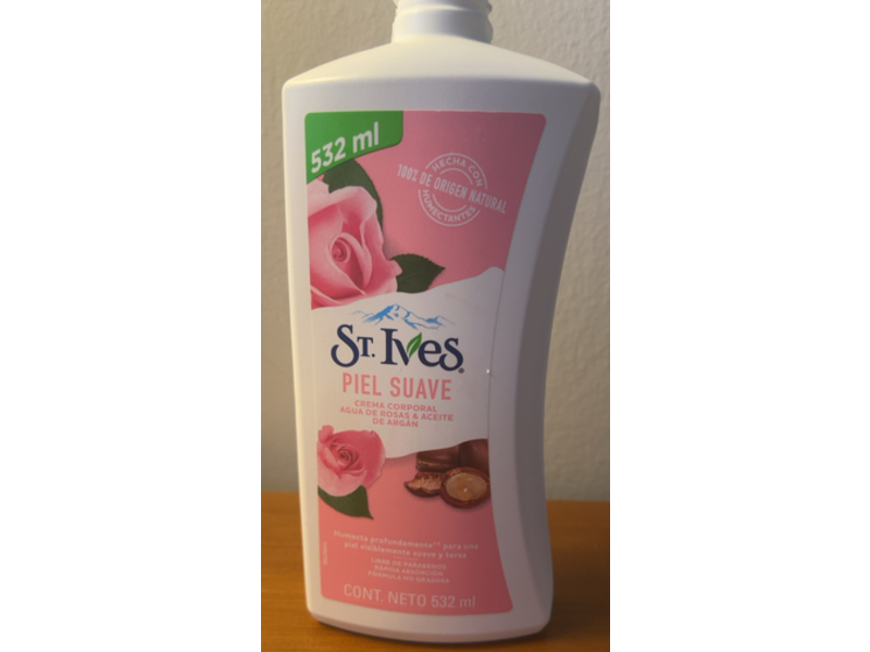 St.Ives Soft Skin Body Cream, Rose Water & Argan Oil, 532 mL
