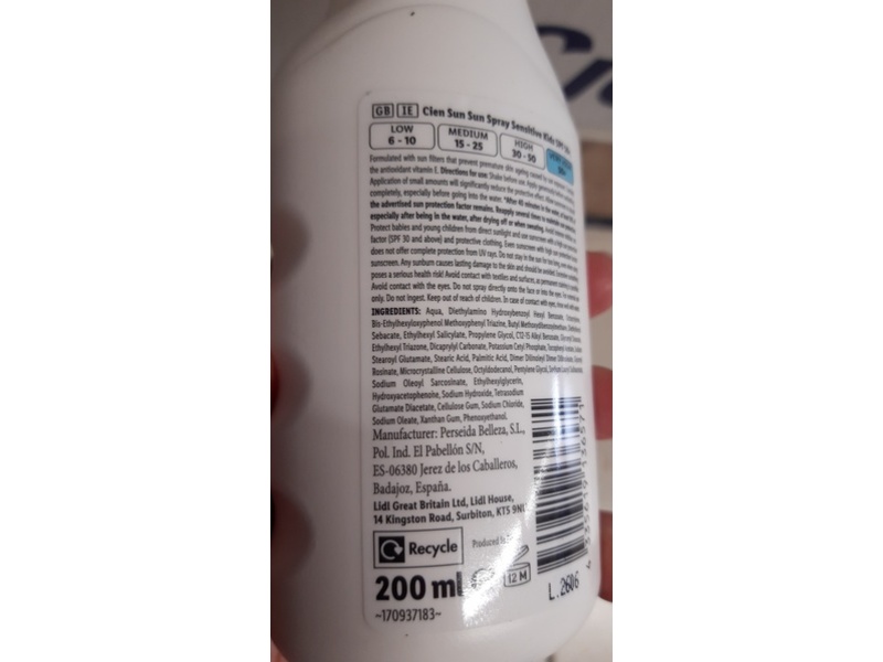 Cien Sun Kids Sensitive Suncare Spray, SPF 50+, 200 mL