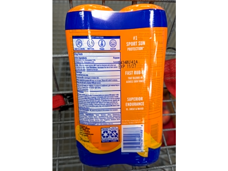 Banana Boat Sport Sunscreen, SPF 50, 8 oz/236 mL, Pack Of 2