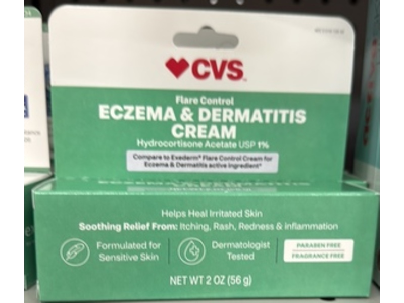 CVS Eczema & Dermatitis Cream, 2 oz/56 g