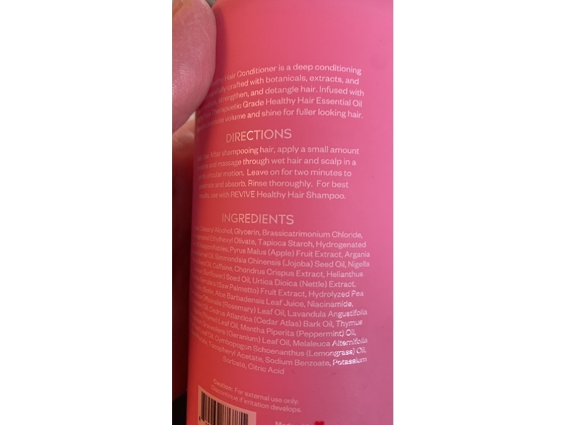 Revive Healthy Hair Conditioner, Argan + Jojoba Rosemary + Tea Tree Oil, 14 fl oz/414 mL