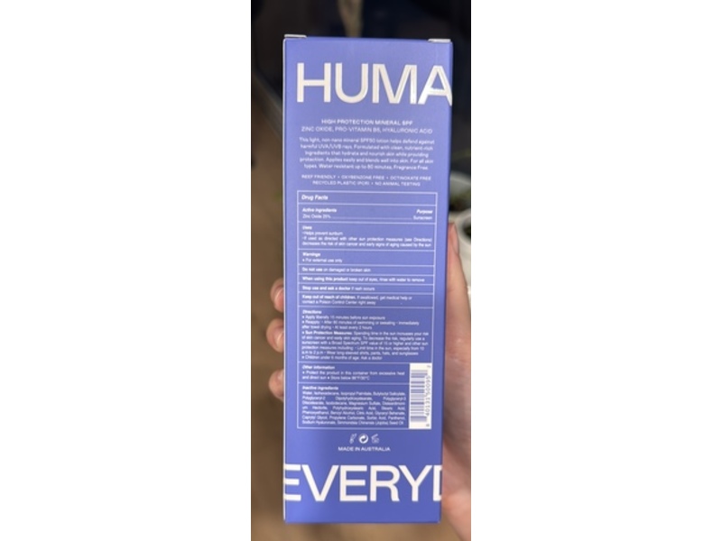 Everyday Humans Sheer Guard Natural Mineral Sunscreen, SPF 50, 3.4 oz/100 g