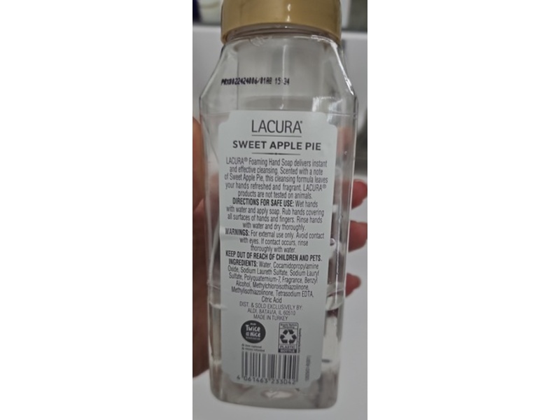 Lacura Foaming Hand Soap, Sweet Apple Pie, 10.14 fl oz/300 mL