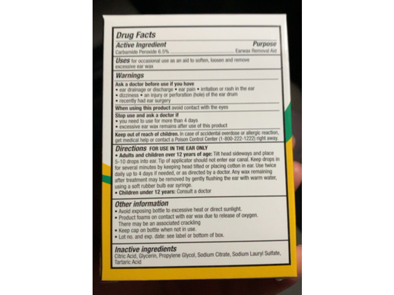 Equate Earwax Removal Kit, Carbamide Peroxide, 0.5 fl oz/15 mL