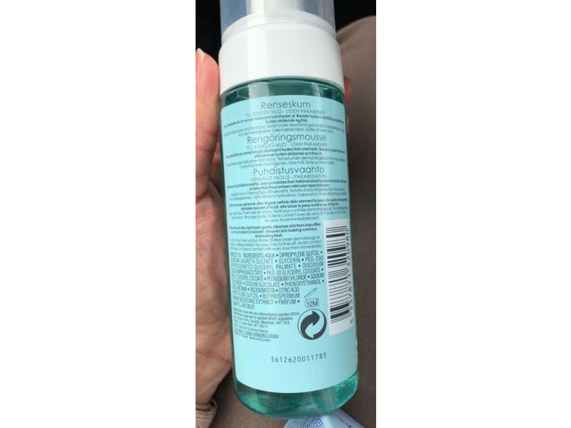 Vichy Purete Thermale Cleansing Foam Radiance Revealer, 5.1 fl oz/150 mL