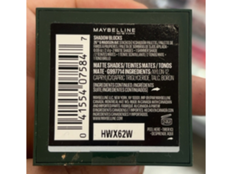 Maybelline New York Shadow Blocks Eyeshadow Palette, 26th & Madison Ave, 0.08 oz/2.4 g