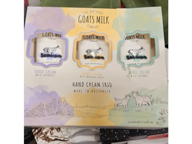 The Natural Goat Milk Company Hand Cream Trio, 4.3 fl oz/125 mL, 3 Count