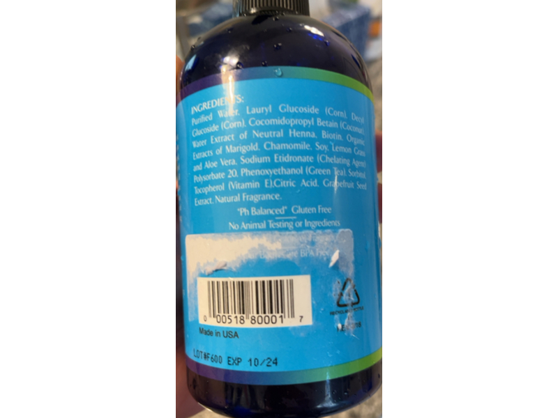 Rainbow Herbal Color Treated Hair Shampoo, Henna & Biotin, 12 fl oz/360 mL