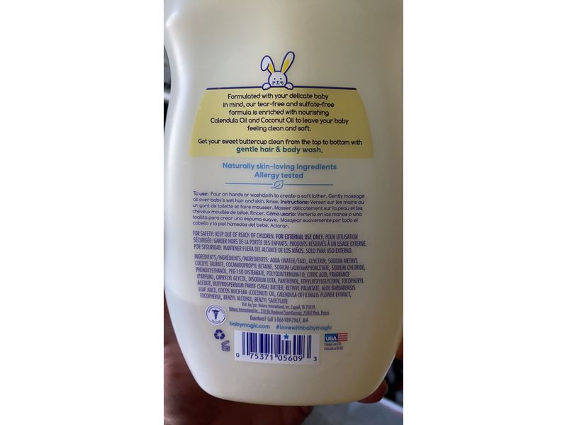 Baby Magic Gentle Hair & Body Wash, Soft Powder Scent, 20 fl oz/591 mL