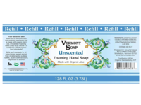 Vermont Soap Organics Foaming Liquid Hand Soap, Unscented, 128 fl oz/3.78 L - Image 3