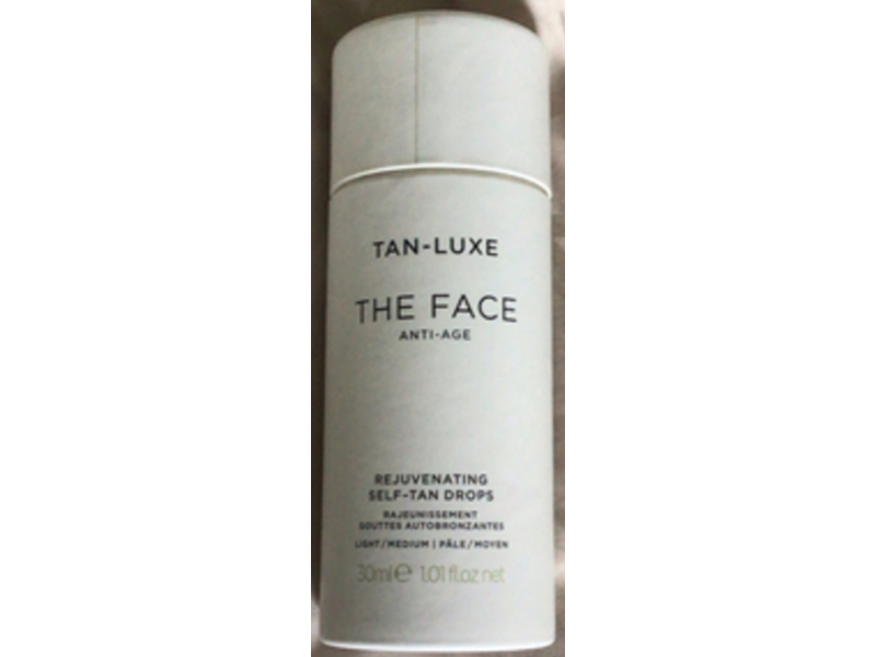 Tan-Luxe The Face Anti-Age Rejuvenating Self-Tan Drops, Light/Medium, 1.01 fl oz/30 mL