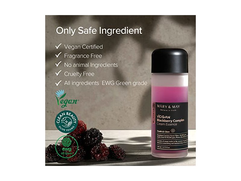 Mary & May Vegan Blackberry Complex Cream Essence 140ml