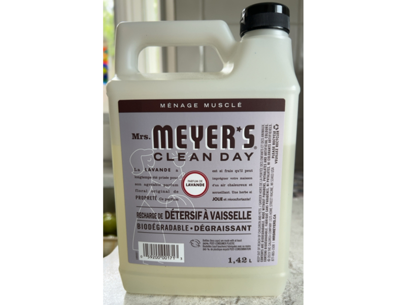 Mrs. Meyer's Clean Day Dish Soap Refill, Lavender, 1.42 L