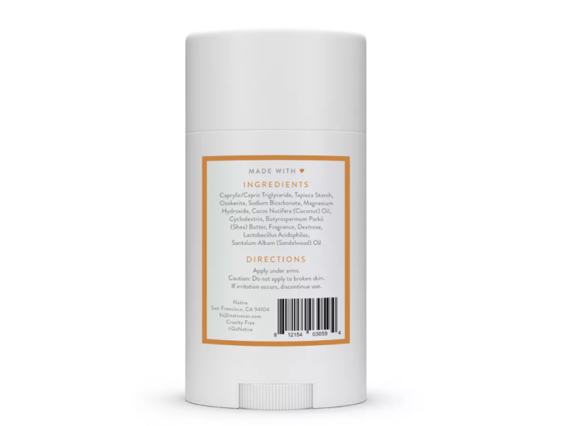 Native Deodorant, Vanilla & Sandalwood, 2.65 oz/75 g