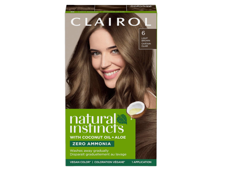 Clairol Natural Instincts Hair Color, 6 Light Brown, 1 Application